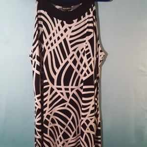Black and White Print Dress